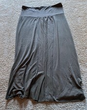 Comma Rock Gr. 40 Taupe fließend elastischer Bund elegant