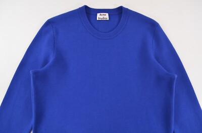 Acne Studios Lang Wool PAW16 Blue Wool Nylon Viscose Sweater Mens