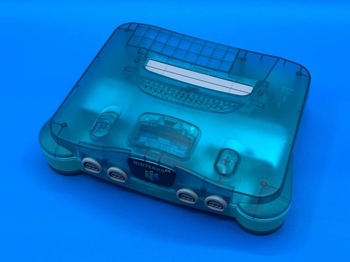 Console nintendo 64 ( Clear Blue ) BOX ( good condition ) Japanese 1996 - Picture 3 of 16