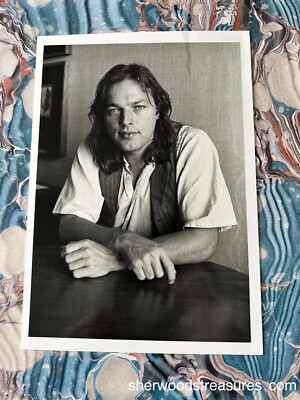 DAVID GILMORE PINK FLOYD VINTAGE MIKE ROSE PHOTO BLACK / WHITE   5'' 7'' STAMPED