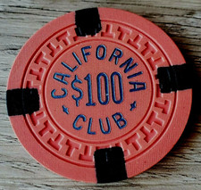  100 Las Vegas California Club Chip