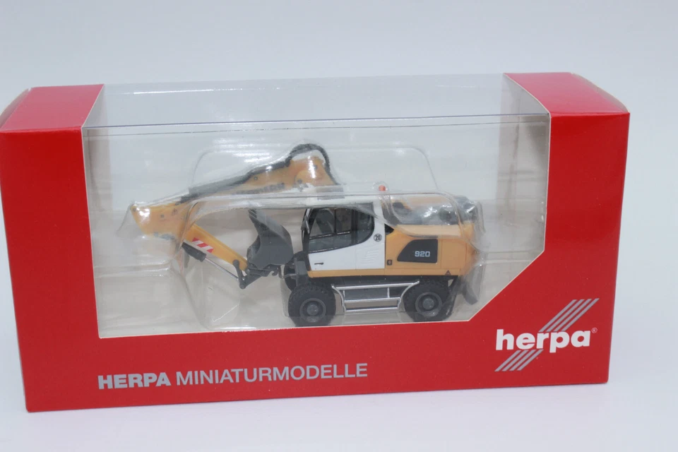 Herpa 314442 Liebherr Mobile Bagger A 920 Litronic Excavator 1:87 H0 New Boxed - Image 2 of 4