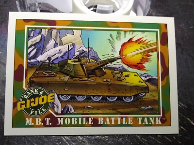 #ad Impel 1991 Gi Joe Trading Card M.B.T. Mobile Battle Tank # 11 $1.00