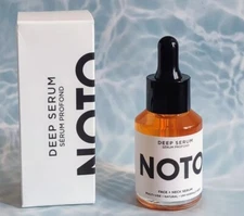 NIB! NOTO Deep Serum Face + Neck Serum 1 oz. 30 mL Natural Multi Use Full Size