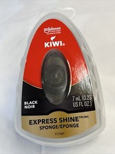 Kiwi Express Shine Liquid Shoe Shine Sponge Black 7mL