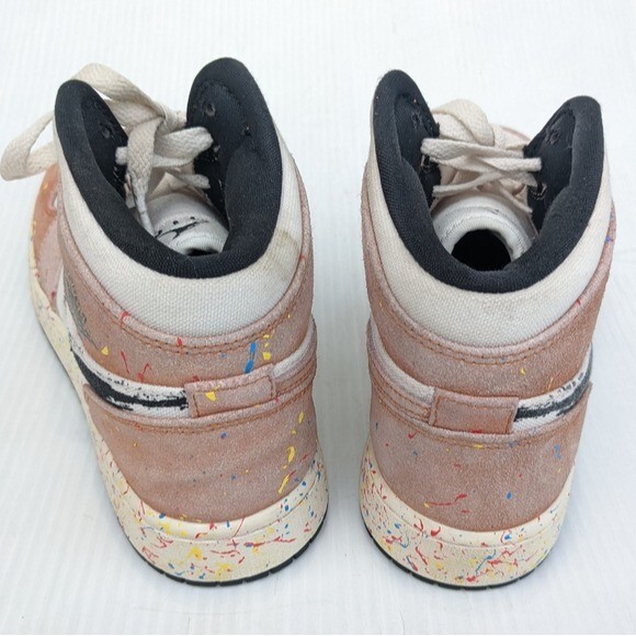 NIKE Air Jordan 1 Mid SE Brushstroke Paint Splatter Shoes eBay