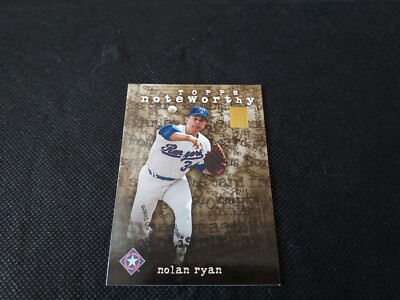 Nolan Ryan 2001 Topps Noteworthy TN32