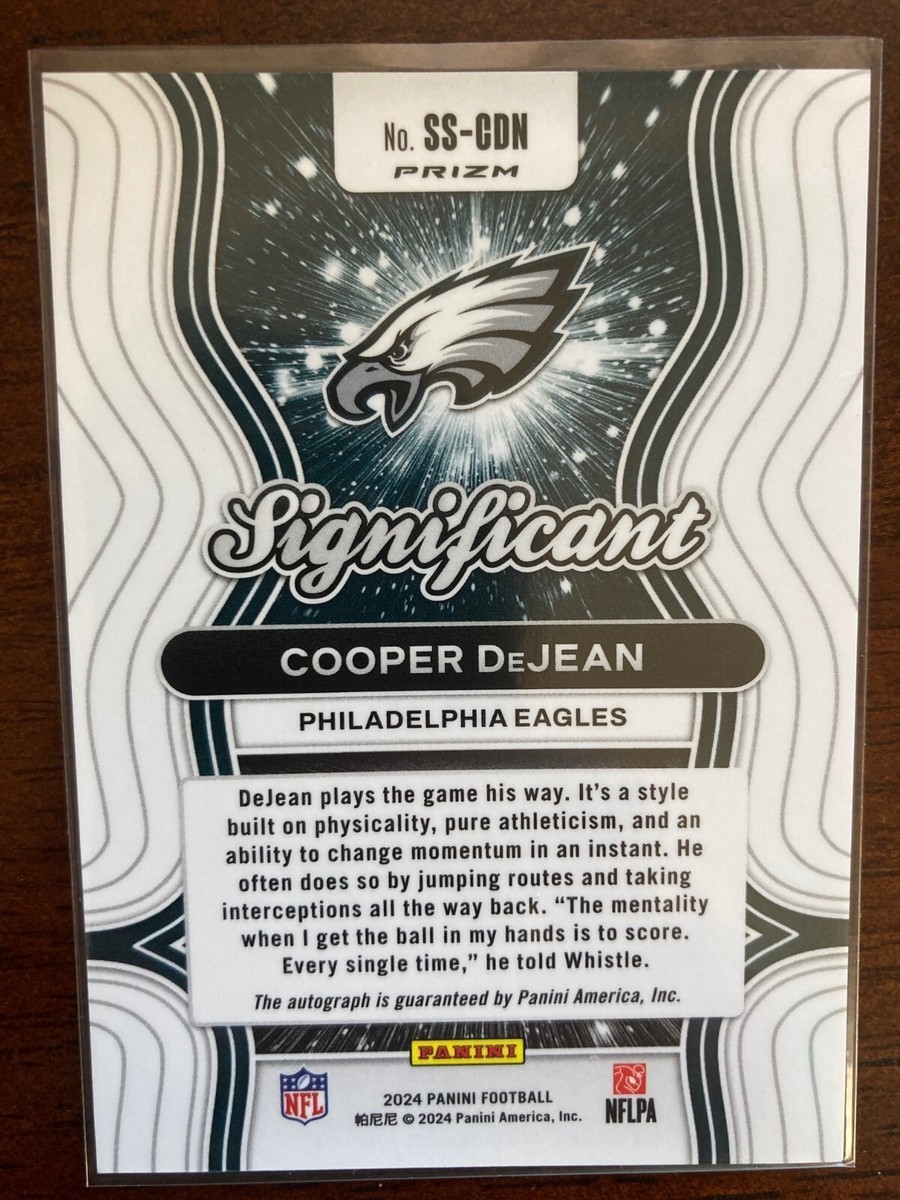 2024 Panini Prizm Significant Signatures Cooper DeJean #SS-CDN