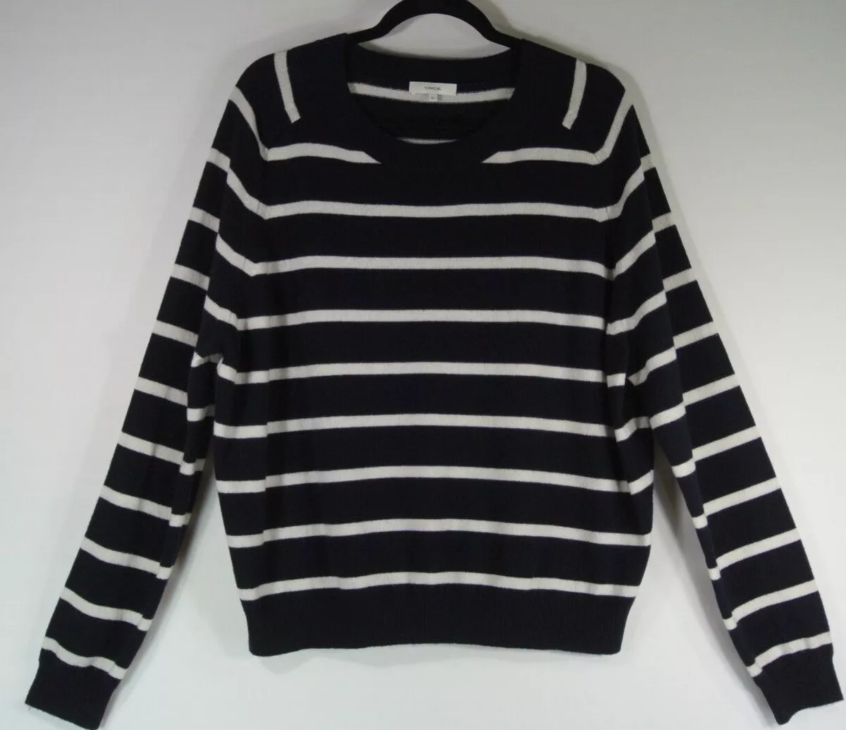 Vince striped cashmere clearance sweater