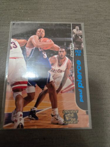 PAUL PIERCE PRESS PASS DOUBLE THREAT BLUE PARALLEL RC KANSAS BOSTON CELTICS