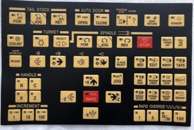 Operating Keypad Film For Hyundai Kia Wia Kiaturn SKT SKT21 KIT450 CNC Lathe