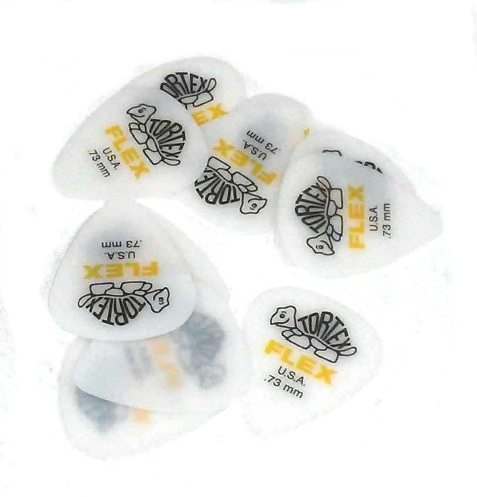 Dunlop Guitar Picks Flex Standard 12 Pack .73MM Light (428P.73)