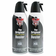 Dust-Off Compressed Gas Duster, 10 oz Cans, 2 Pack