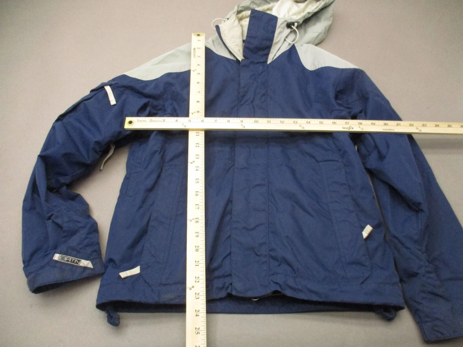 burton biolite 100% nylon zip powder snowboard jacket