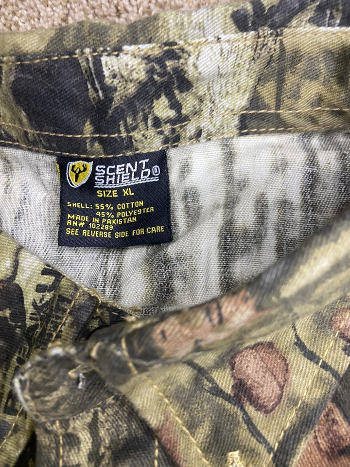 Mossy Oak scent shield Men's Camo Hunting Shirt, Button Up Shirt for Men XL, NWT - Image 3 of 4