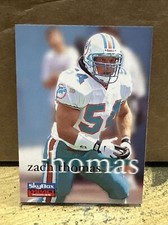 Vtg 1996 SkyBox Impact Rookie #34 ZACH THOMAS RC Phins TX Tech 2023 NFL HOF NM/M