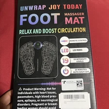 EMS Foot Massager Mat for Muscle Relaxation,Back & Leg Foot Massage