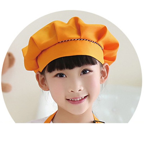 Chef Hat for Kid Costumes Chef Photography Prop Kitchen Cooking Baking Hat Solid - Picture 9 of 33