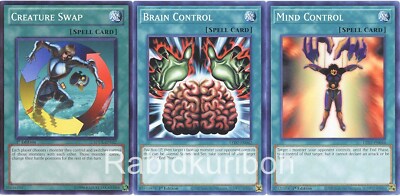 Yugioh Mind Control + Brain Control + Creature Swap Set