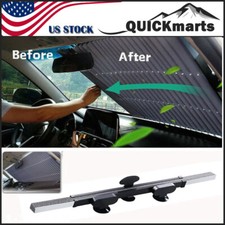 Front Car Retractable Windshield Sun Shade Visor Auto Window Folding Block Cover Front Car Retractable Windshield Sun Shade Visor Auto Window Folding Block Cover