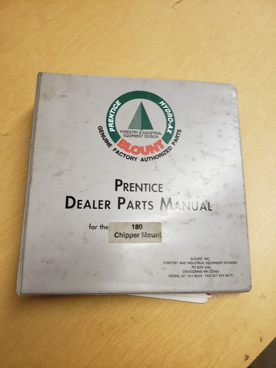 Prentice 180 Chipper Mount Log Loader Parts Manual OEM | eBay