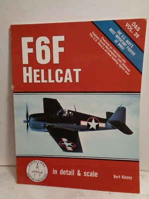 SQUADRON SIGNAL #8226 F6F HELLCAT IN DETAIL  BY BERT KINZEY EXCELLENT CONDITION