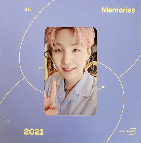 BTS Memories of 2021 Blu-ray Photo card JUNGKOOK V JIMIN JIN
