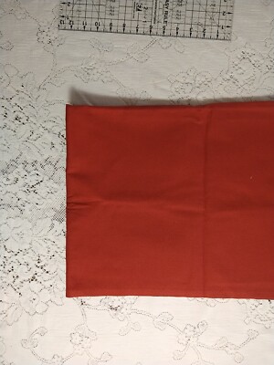 Rust Duck Cloth Canvas 100% Cotton - 33'' long x 56'' wide plus tails