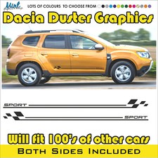 Dacia Duster Side Stepway Sandero Streifen Abziehbilder Aufkleber Grafik KOSTENLOSER VERSAND 004