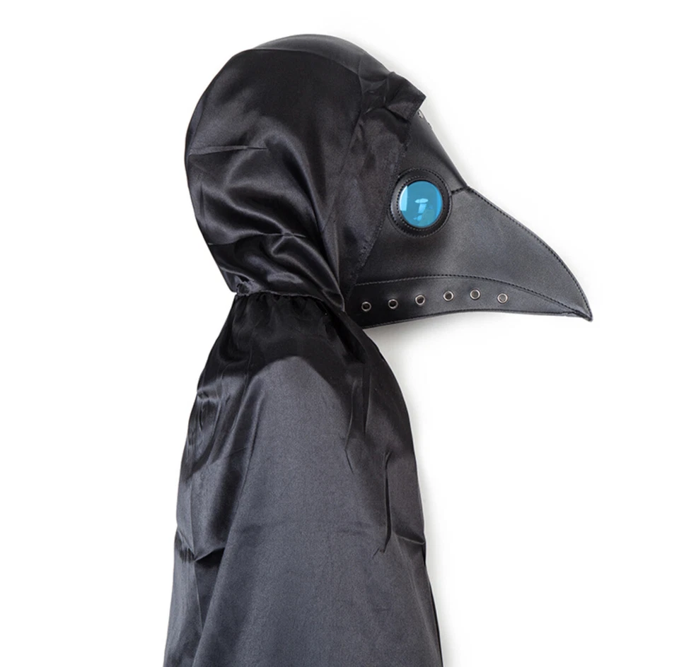 Fun Cosplay Plague Doctor Bird Mask Long Nose Beak Steampunk Halloween Costume - Image 3 of 4