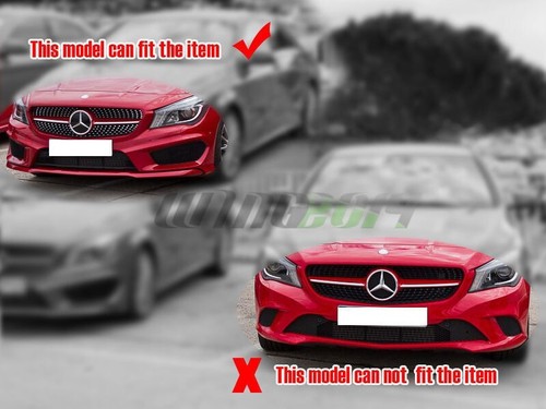 Unpainted Fits Mercedes BENZ CLA250 C117 W117 AMG Front Lip Spoiler Cover Trim - Picture 3 of 8