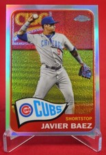 Javier Baez Topps Chrome Baseball Card 2021 #TH65-12