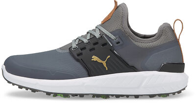 Nuevos zapatos de golf Puma Ignite articulados 376078-03 tono  silencioso/dorado/negro para hombre