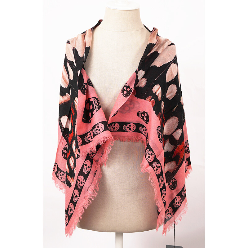 Alexander McQueen★素敵！Pink Modal Foulard w/Paradise Print Alexander McQueen☆素敵！Pink Modal Foulard w/Paradise Print