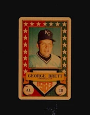 1983 Permagraphics All-Star GOLD GEORGE BRETT credit card Royals Perma Graphics