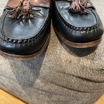 t*2様 Allen Edmonds Maxfield 47712 US7 US Allen Edmonds Maxfield 12 A 2-Tone Black & Brown Leather