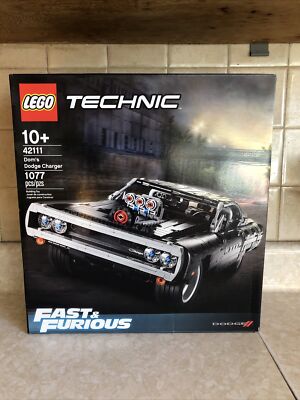 LEGO Technic Fast And Furious Dom's Dodge Charger Building Set 1077 Pieces 42111