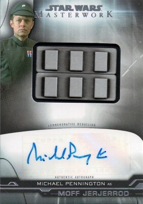 Star Wars Masterwork 2019, Michael Pennington ''Moff'' Artifact Autogrammkarte