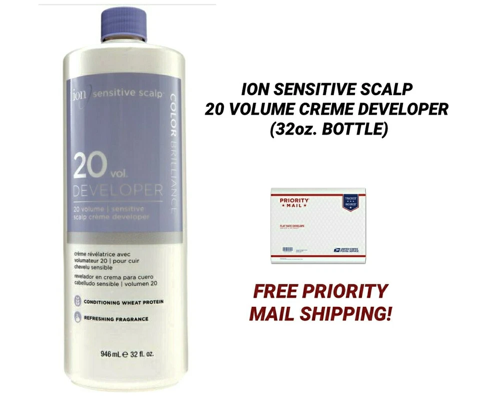 PERÓXIDO CUERO CABELLUDO SENSIBLE IÓNICO VOLUMEN 20 CREMA REVELADORA (32 oz. BOTELLA) Foto 2 de 4