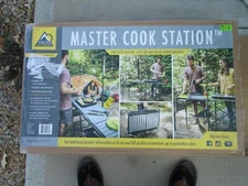 GCI Outdoor Master Cook Station Portable Camp Kitchen Outdoor Folding Table.