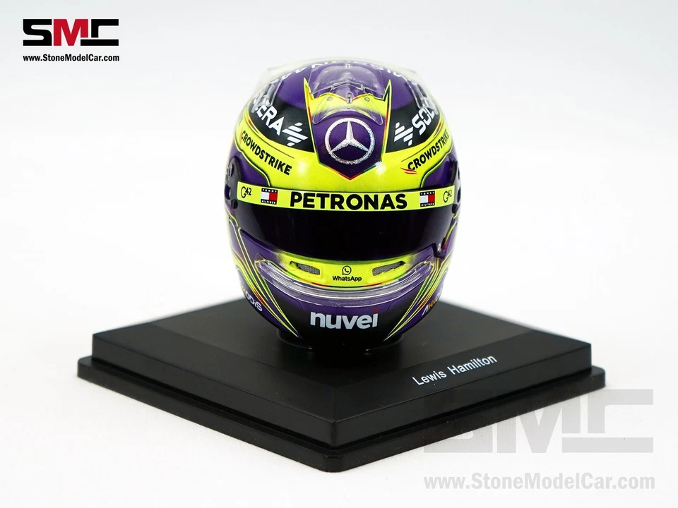 Mercedes AMG F1 W15 #44 Lewis Hamilton British GP 2024 7x WDC 1:5 Spark Helmet - Image 4 of 4