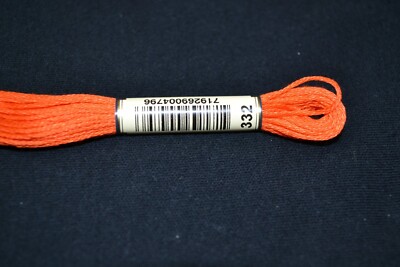 Anchor Cotton Threads for Embroidery Shade 332 Blaze Light