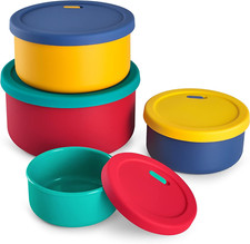 Silicone Bowls from 71Oz to 13.5Oz, Silicone Food Storage Containers Set, Thick
