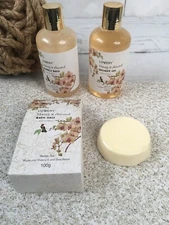 Lovery Spa Gift Honey & Almond Scent Luxury Bath Gel Salt Fizz Set Paraben Free