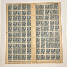 France « RF » Feuille timbres valeur 50 bleu non oblitérés