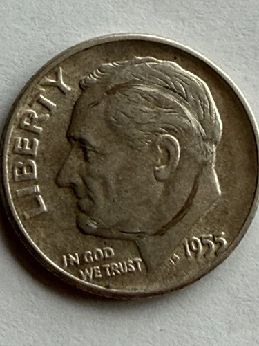 1955 P Roosevelt Dimes 90% Silver