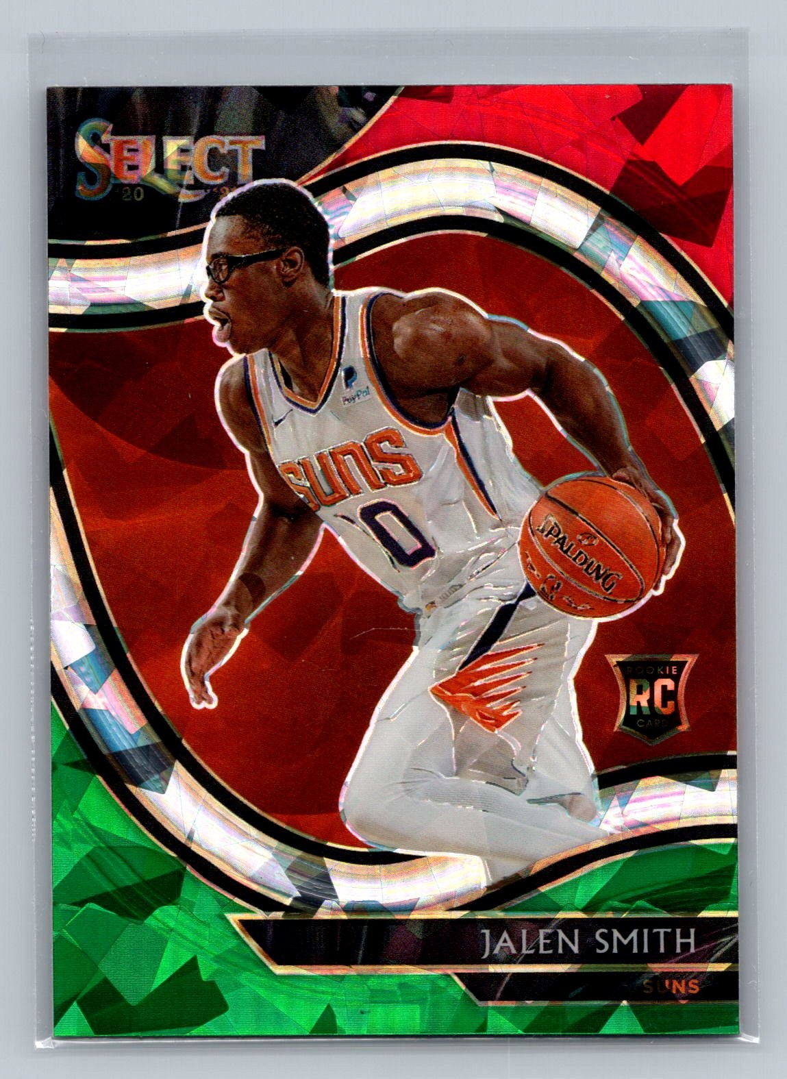 2020-21 Panini Select #291 Jalen Smith Red White Green Cracked Ice