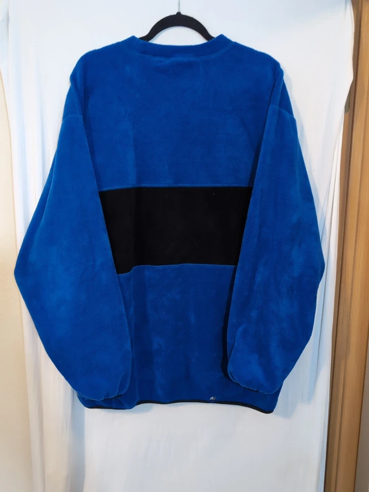 Велосипед негабаритный мужской размер L синий/черный флис производительность Activewear повседневный винтажный 90-х - Изображение 4 из 4