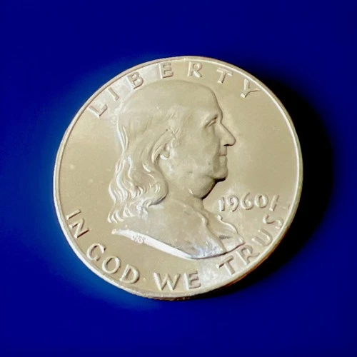 BU UNCIRCULATED 1960-D SILVER FRANKLIN HALF DOLLAR BRILLIANT LUSTER💥💥