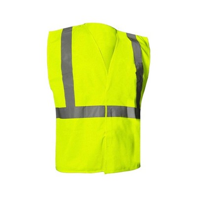 CONDOR 786F50 Class 2, Lime, Hook-and-Loop, Solid, Non 786F50